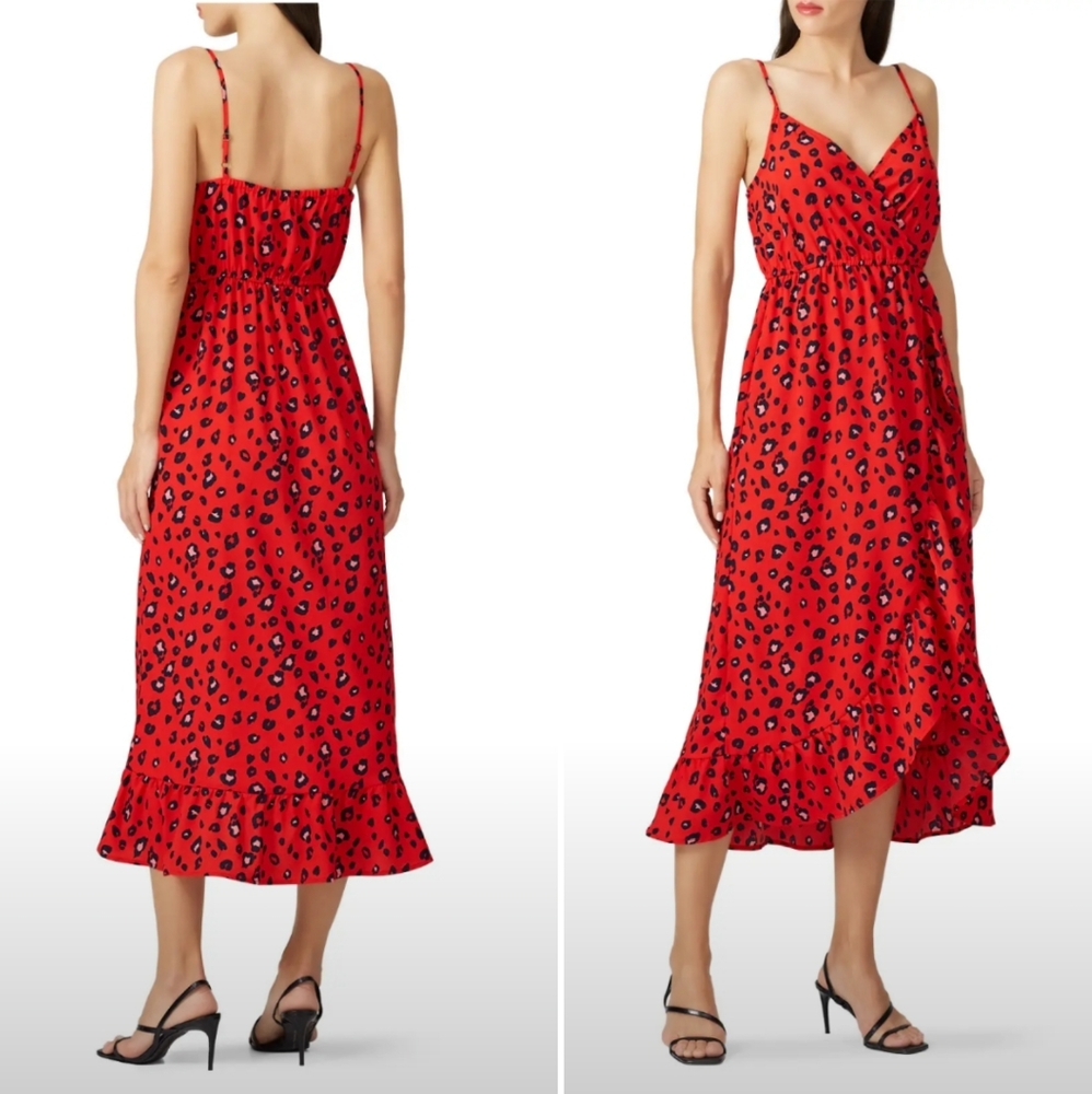 Louna Animal Print Midi Dress